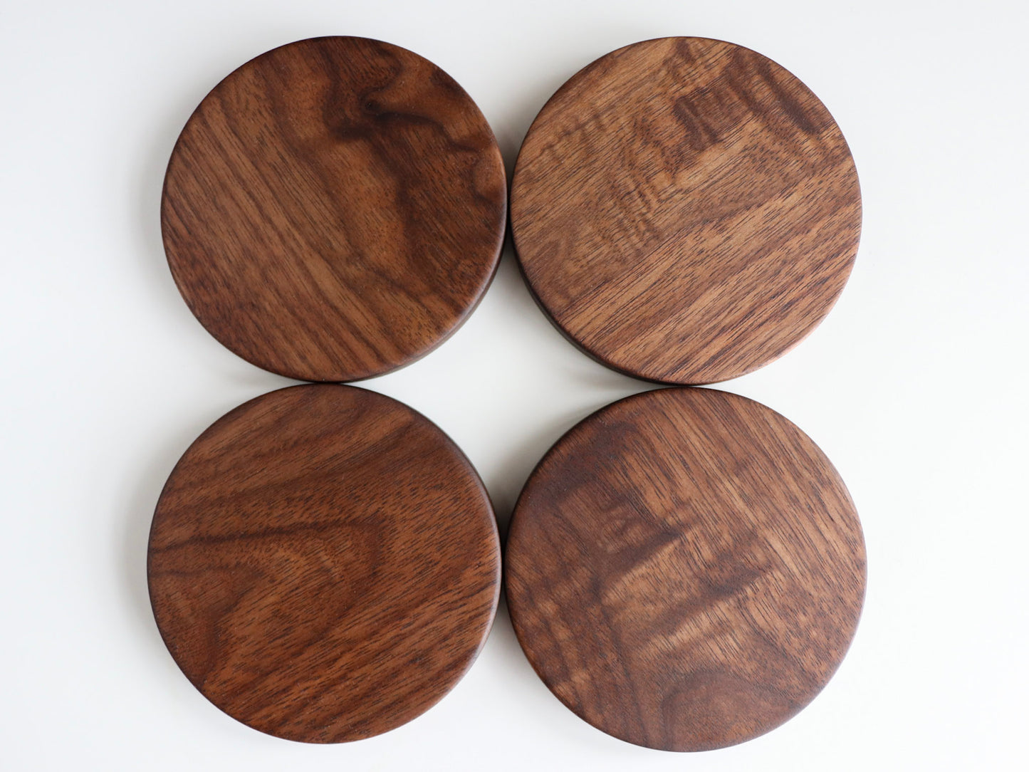 The Singular Series: Handcrafted Coaster Set, Walnut
