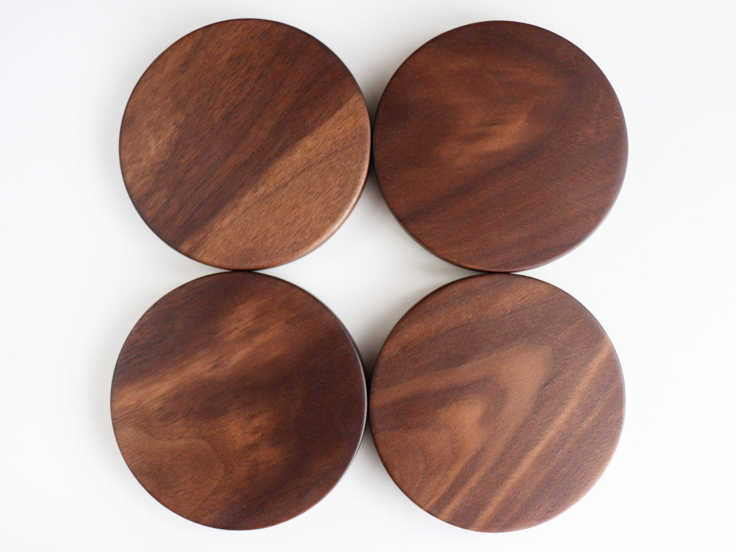 The Singular Series: Handcrafted Coaster Set, Walnut