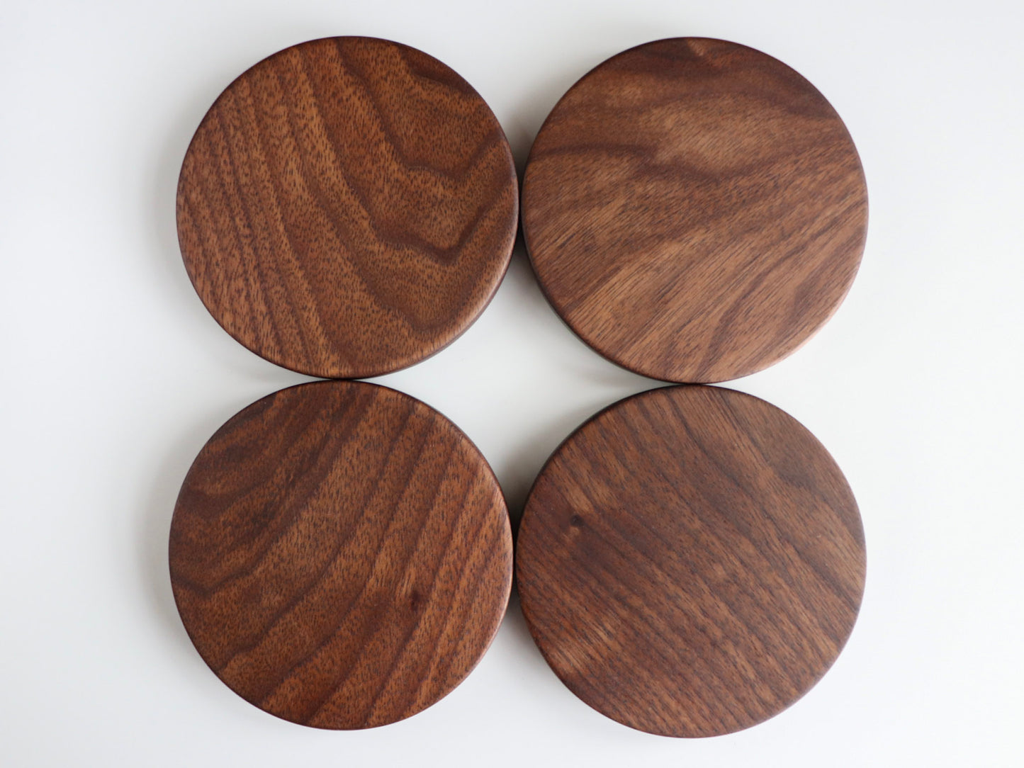 The Singular Series: Handcrafted Coaster Set, Walnut
