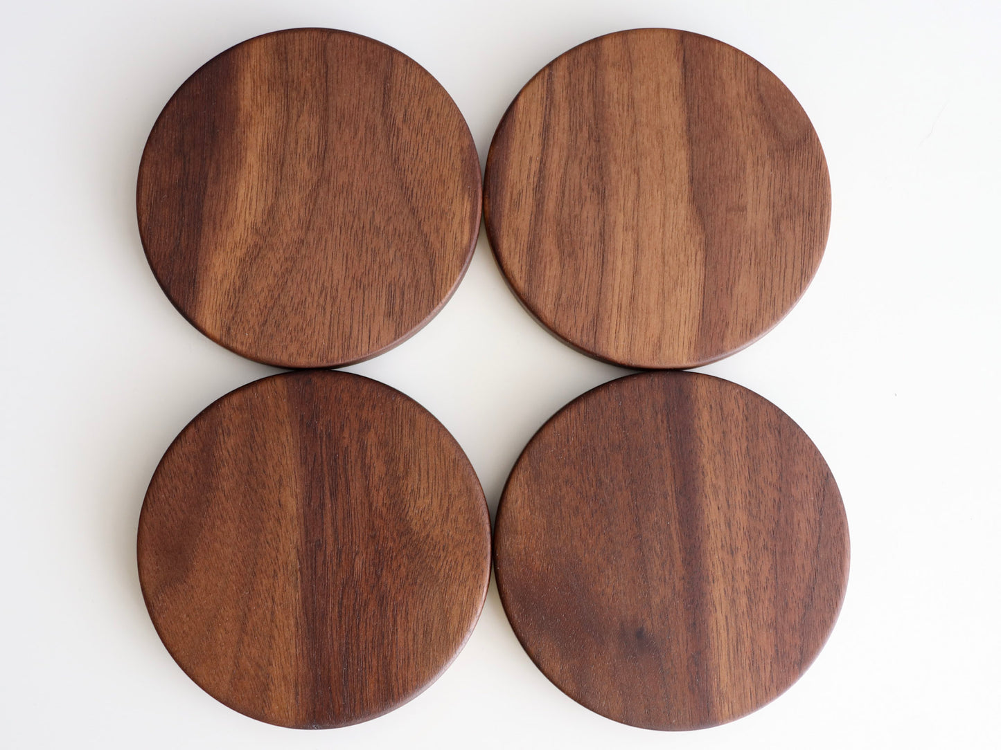 The Singular Series: Handcrafted Coaster Set, Walnut