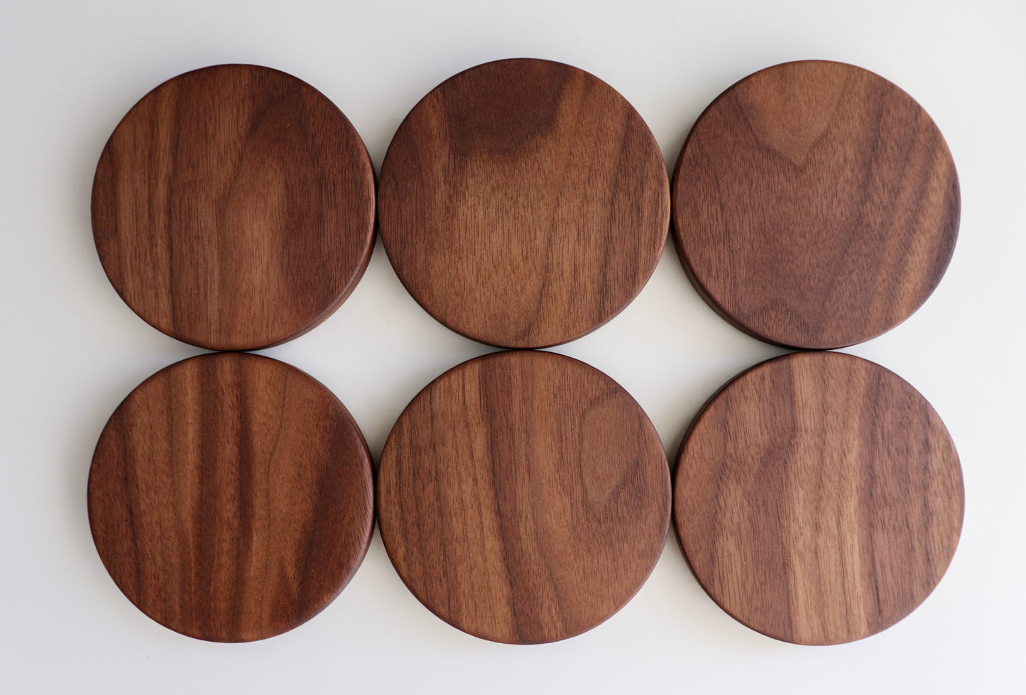 The Singular Series: Handcrafted Coaster Set, Walnut