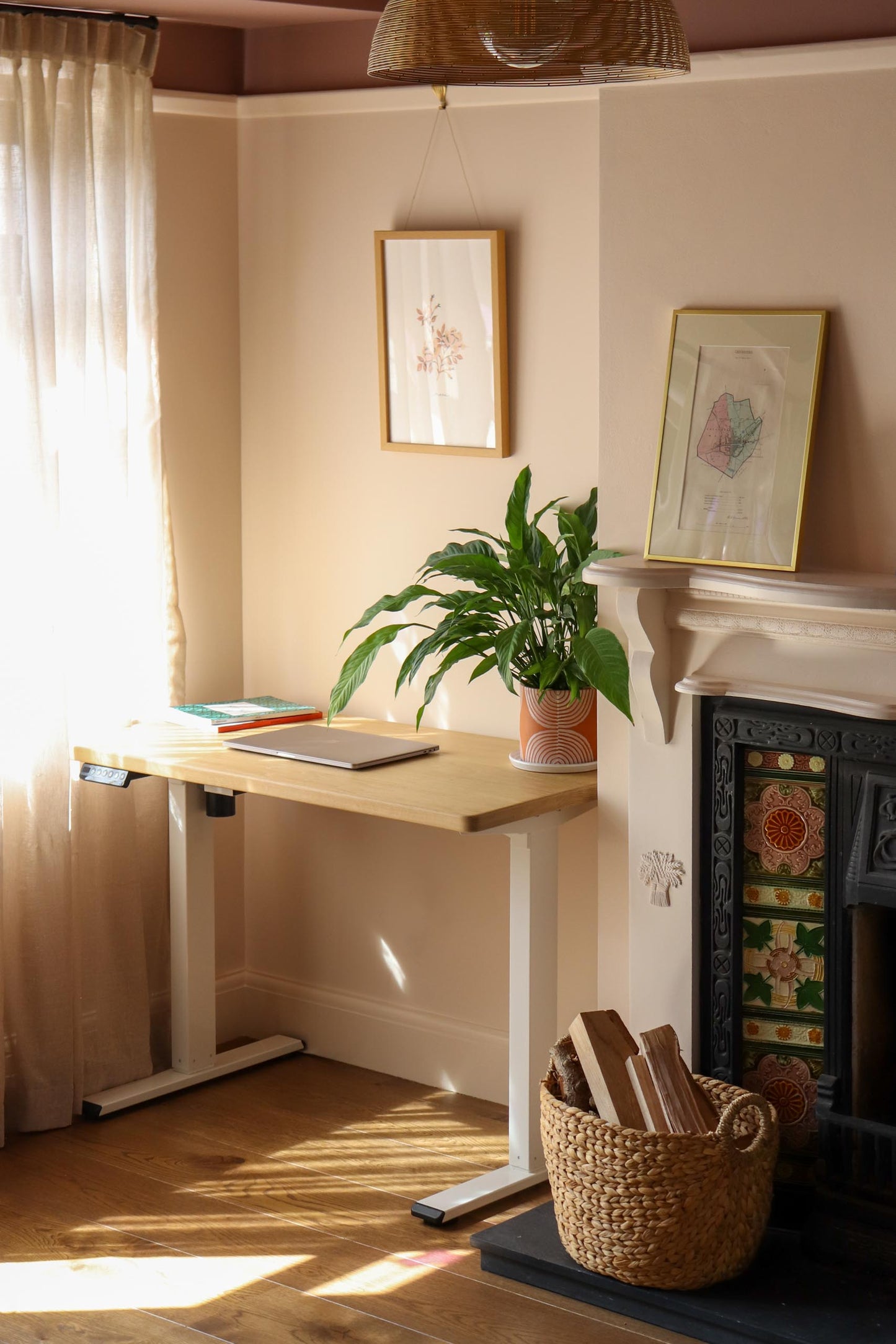 Infinity Collection: Standing Desk, Oak